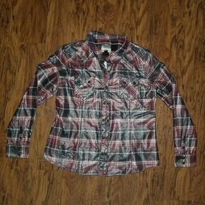 NWT womens Harley Davidson botton down xl